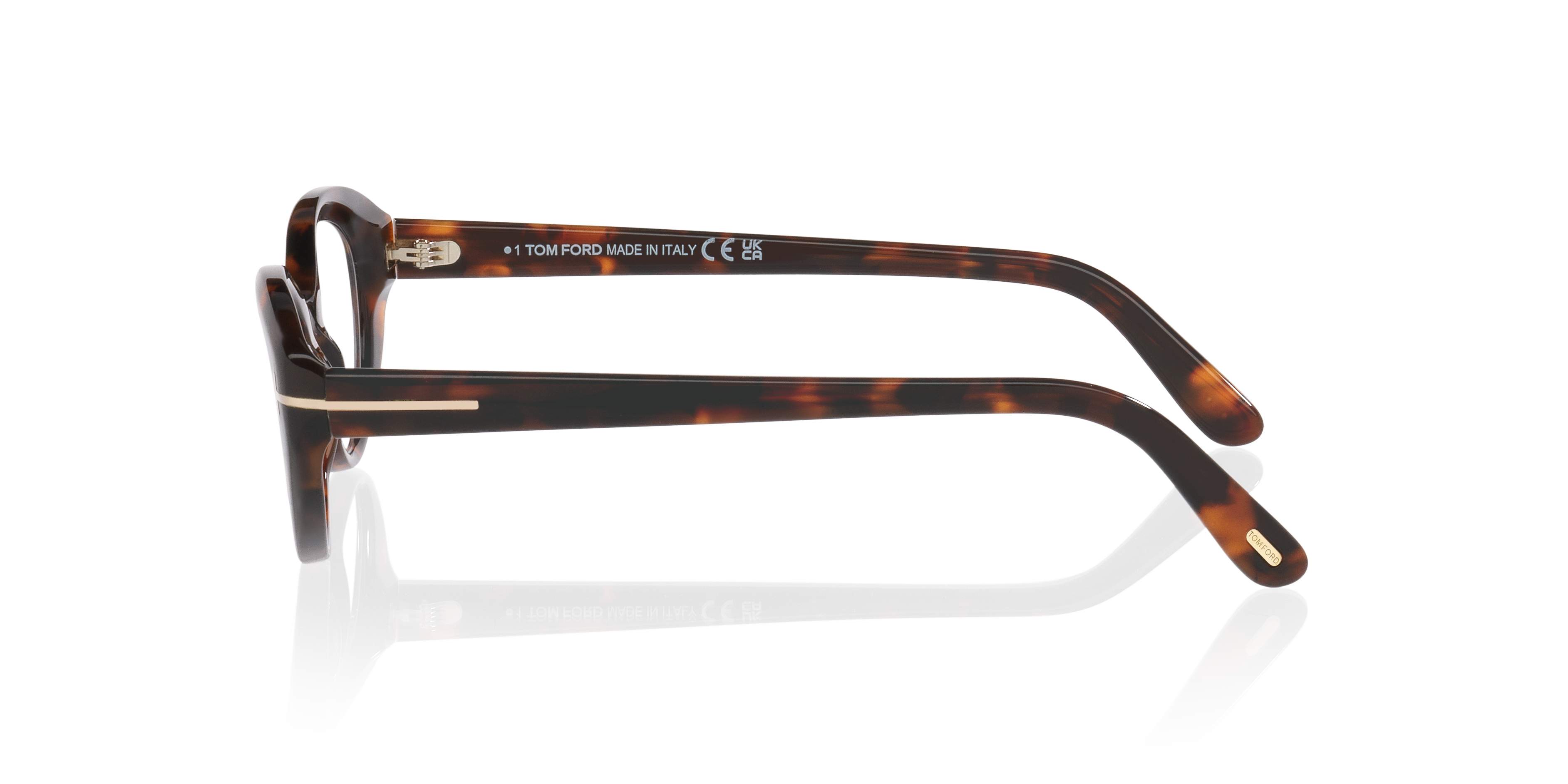 FT6092-B Tortoise AcetaatEyeglass Frames van B24, Zijaanzicht