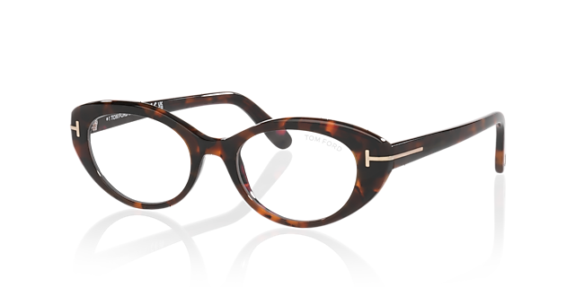 FT6092-B Tortoise AcetaatEyeglass Frames van B24, Hoekweergave
