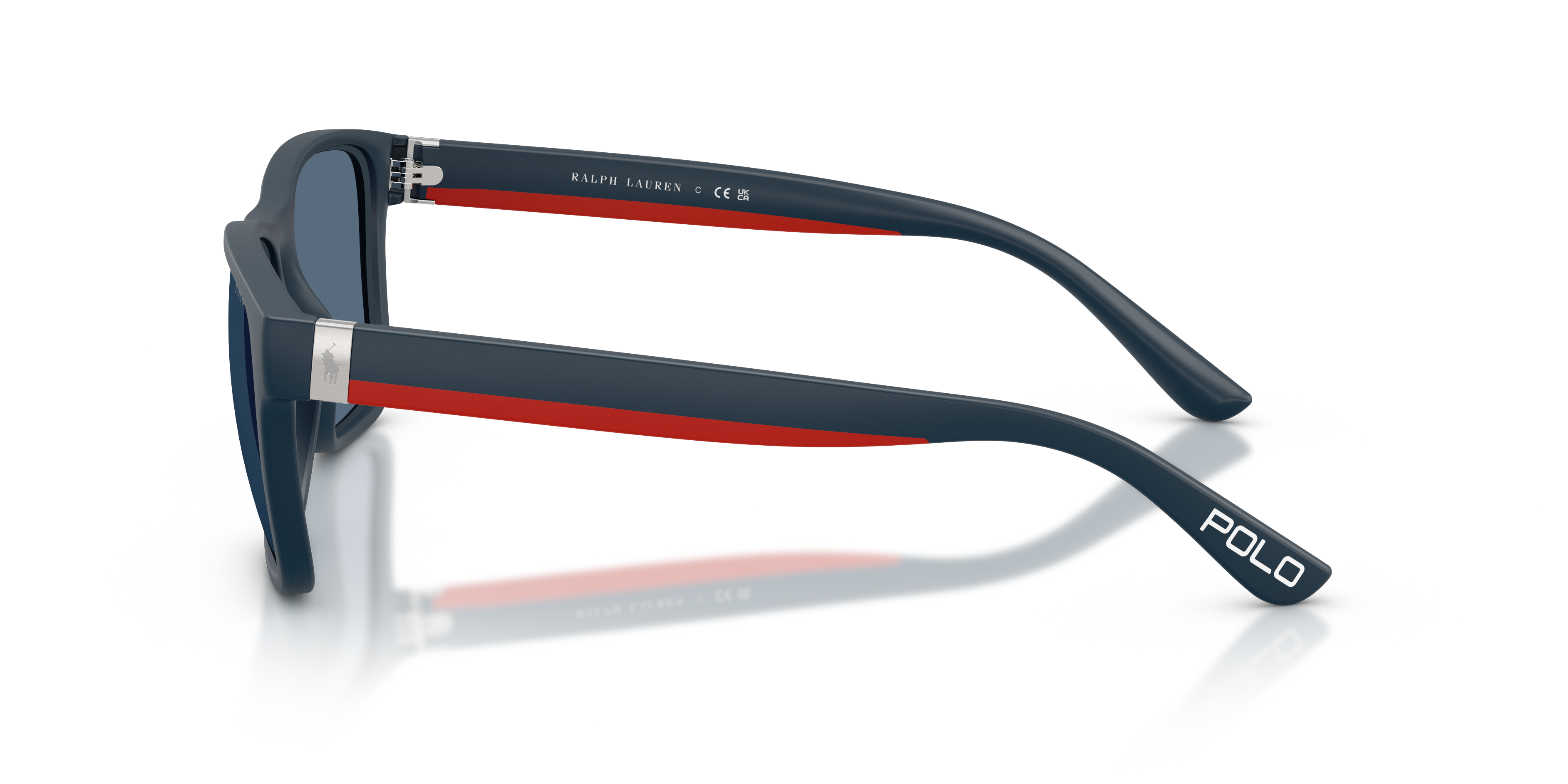 PH4229U Mat marineblauw KunststofSunglass Frames van B24, Zijaanzicht