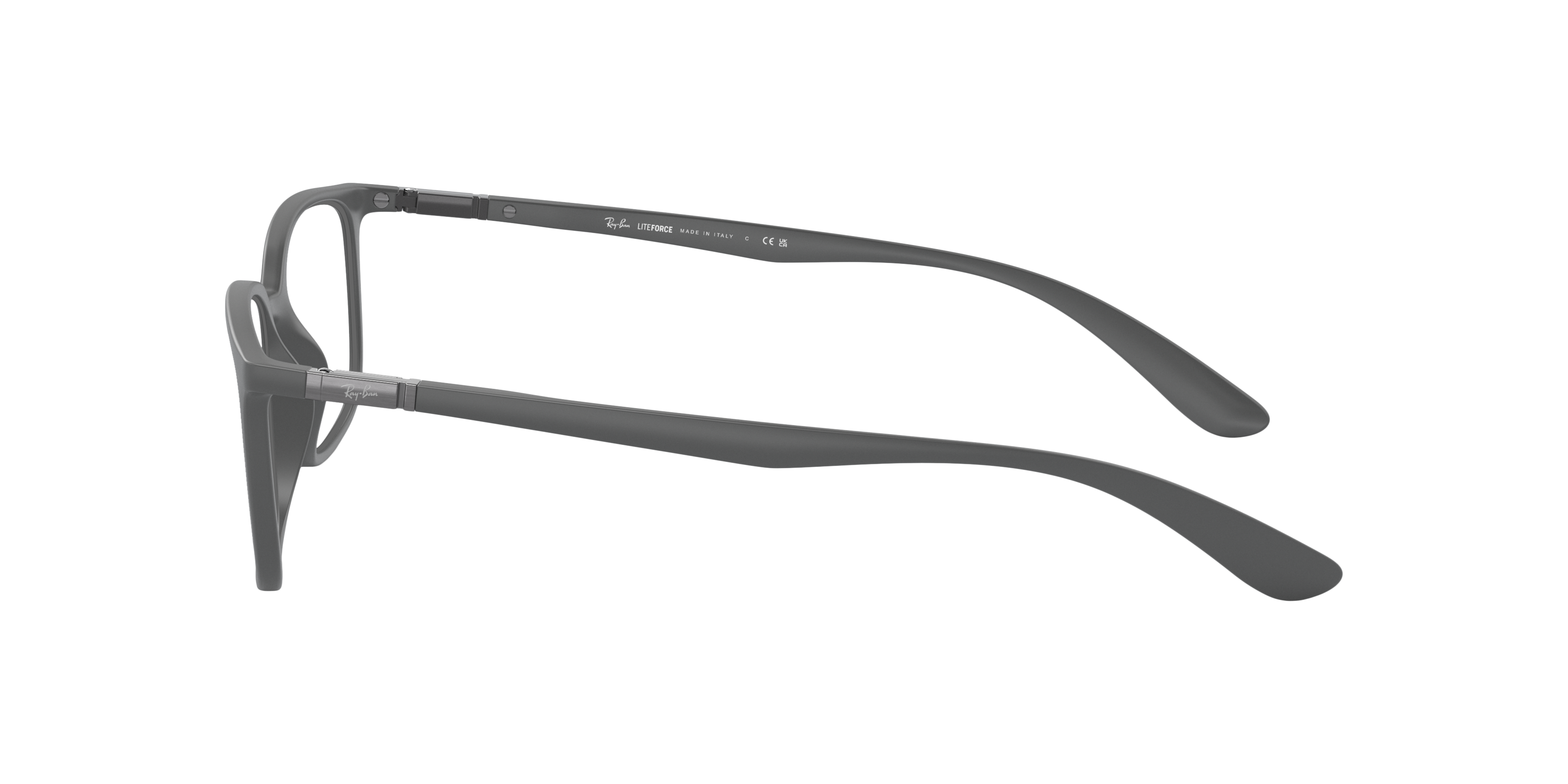 RB7208 Grijs KunststofEyeglass Frames van B24, Zijaanzicht