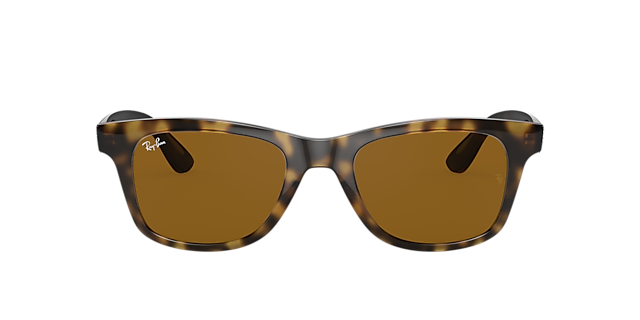 RB4640 Licht Havana KunststofSunglass Frames van B24, met getinte lenzen