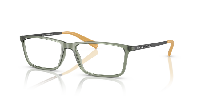 AX3027 Matte Green KunststofEyeglass Frames van B24, Hoekweergave