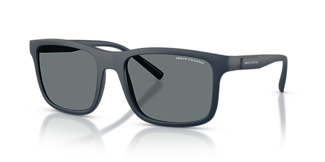 AX4145S Marineblau matt KunststoffSunglass Frames von B24, Dreiviertelansicht