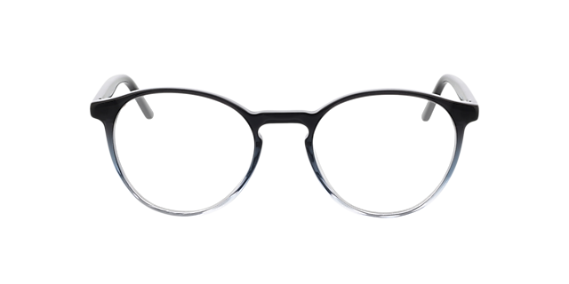 June Gradiënt zwart kristal & zwart AcetaatEyeglass Frames van B24, Vooraanzicht