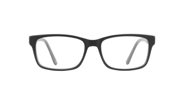 Gillian Raw Jet Black AcetaatEyeglass Frames van B24, Vooraanzicht