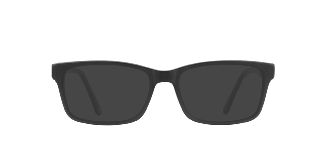 Gillian Raw Jet Black AcetaatEyeglass Frames van B24, met getinte lenzen