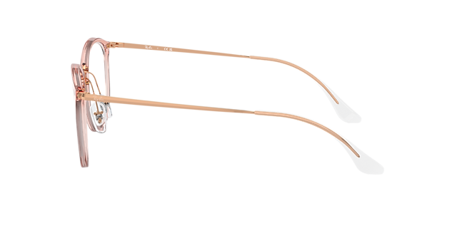 RB7140 Pink transparent KunststoffEyeglass Frames von B24, Seitenansicht