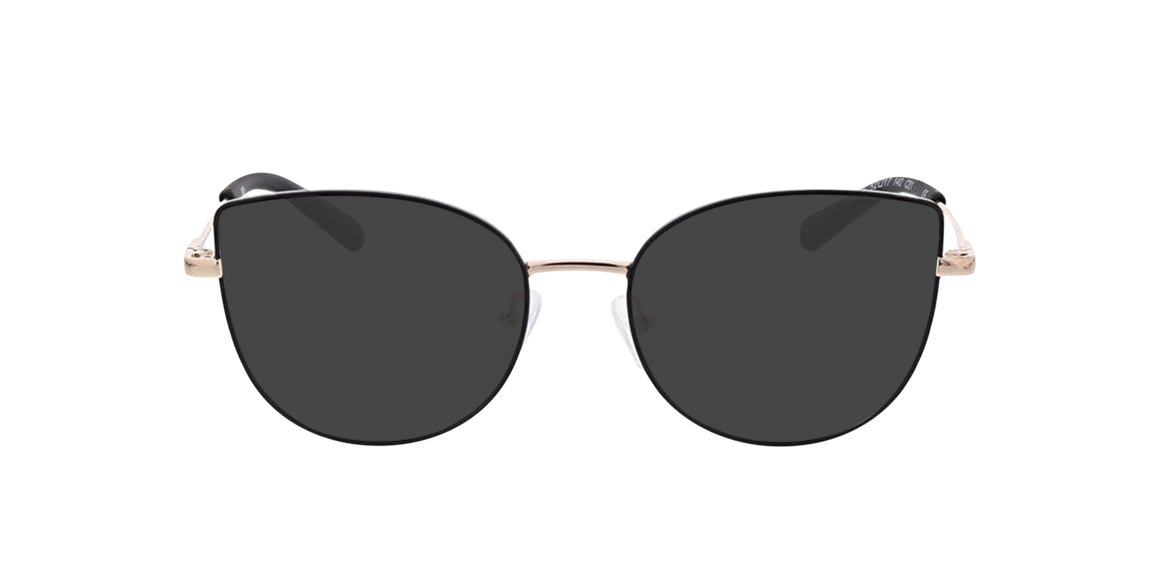 Hayley Zwart & goud MetaalEyeglass Frames van B24, met getinte lenzen