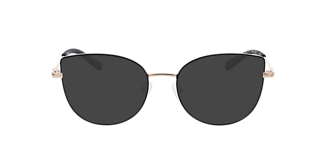 Hayley Schwarz & Gold MetallEyeglass Frames von B24, mit getönten Gläsern