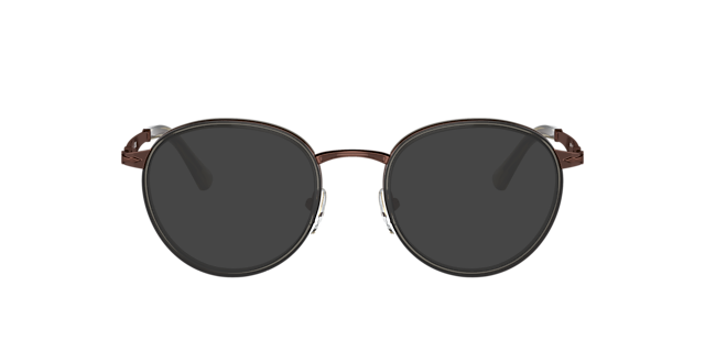 PO2468V Braun MetallEyeglass Frames von B24, mit getönten Gläsern