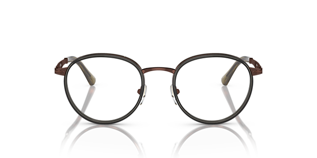 PO2468V Braun MetallEyeglass Frames von B24, Vorderansicht