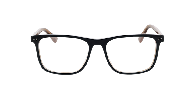 CHICAGO Drielaags grijs  &  bruin  &  oranje AcetaatEyeglass Frames van B24, Vooraanzicht