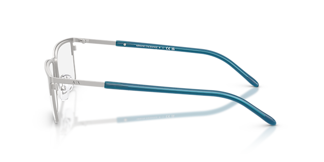 AX1073 Matte Silver MetaalEyeglass Frames van B24, Zijaanzicht