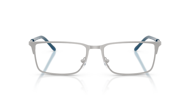 AX1073 Matte Silver MetaalEyeglass Frames van B24, Vooraanzicht