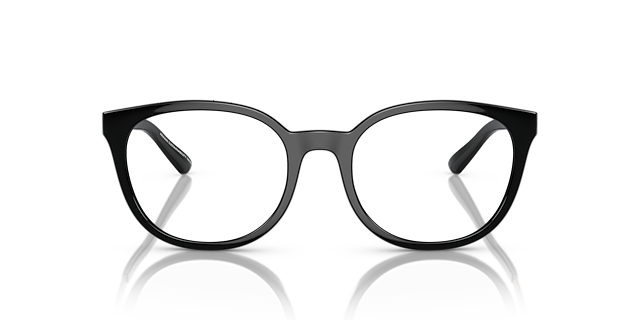 AX3104 Schwarz glänzend KunststoffEyeglass Frames von B24, Vorderansicht
