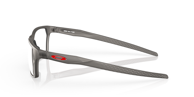 Hex Jector Satijnglans dofgrijs KunststofEyeglass Frames van B24, Zijaanzicht