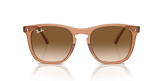 RB2210 Braun transparent KunststoffSunglass Frames von B24, Vorderansicht