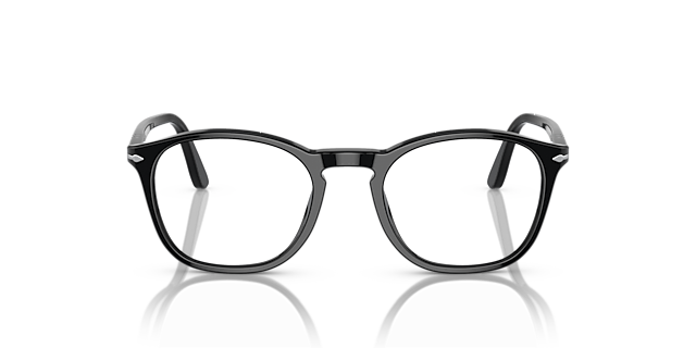 PO3007V Zwart AcetaatEyeglass Frames van B24, Vooraanzicht