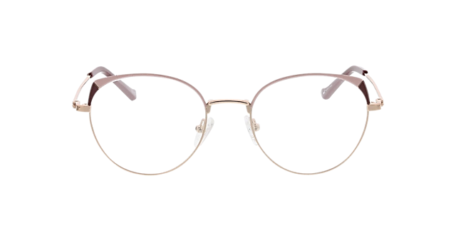Alison Pink & Pink Gold MetallEyeglass Frames von B24, Vorderansicht