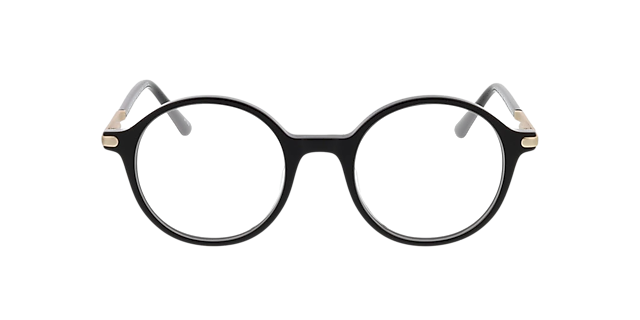 Albany Zwart AcetaatEyeglass Frames van B24, Vooraanzicht