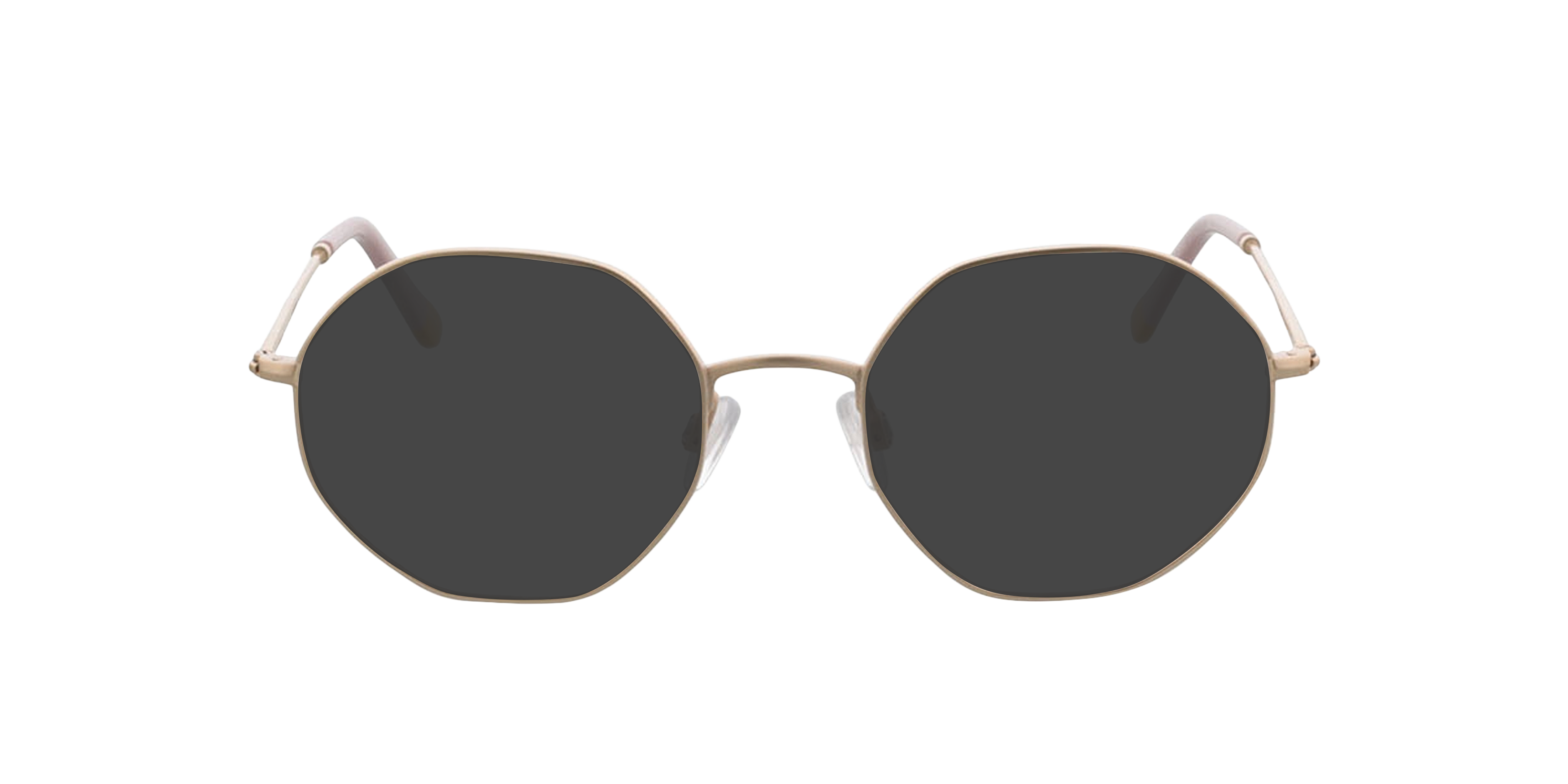 Miami Matgoud  &  roze geel pootje MetaalEyeglass Frames van B24, met getinte lenzen