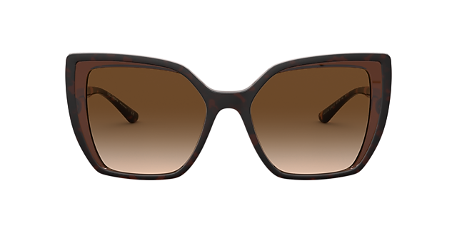 DG6138 Havana auf Braun transparent KunststoffSunglass Frames von B24, Vorderansicht
