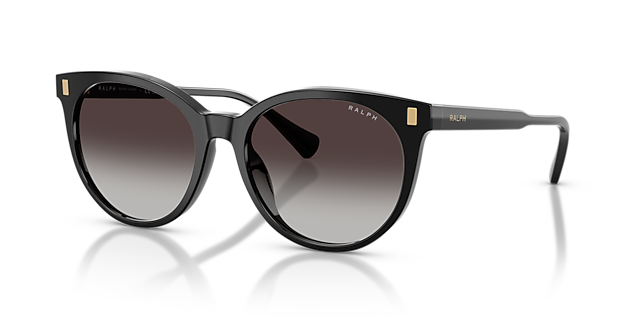 RA5331U Schwarz glänzend AcetatSunglass Frames von B24, Dreiviertelansicht