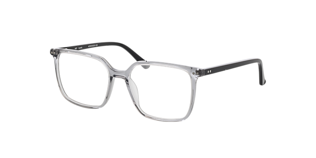 Lewis Kristal grijs  &  zwart AcetaatEyeglass Frames van B24, Hoekweergave