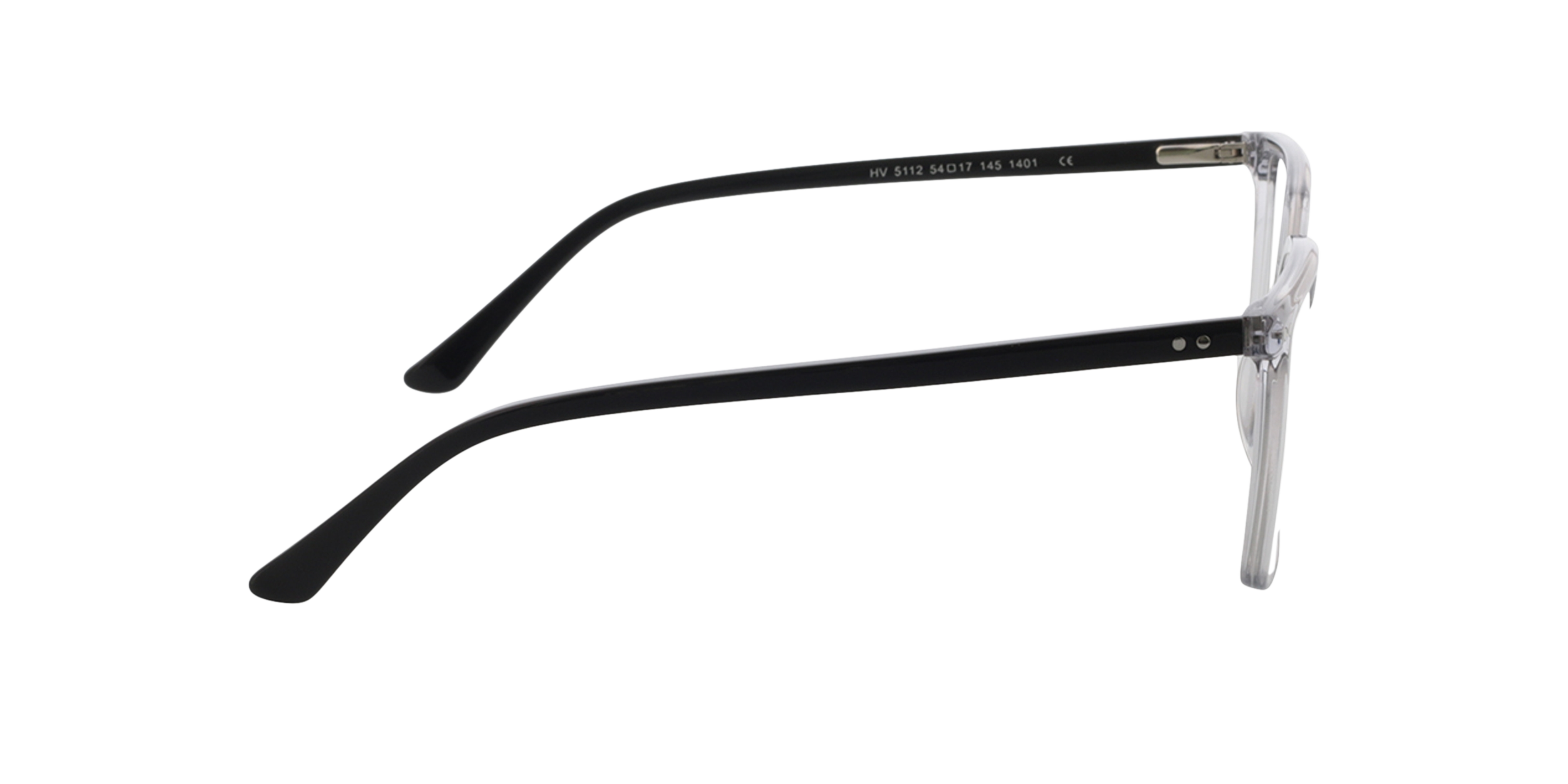 Lewis Kristal grijs  &  zwart AcetaatEyeglass Frames van B24, Zijaanzicht