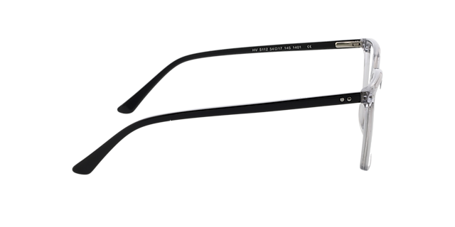 Lewis Kristal grijs  &  zwart AcetaatEyeglass Frames van B24, Zijaanzicht