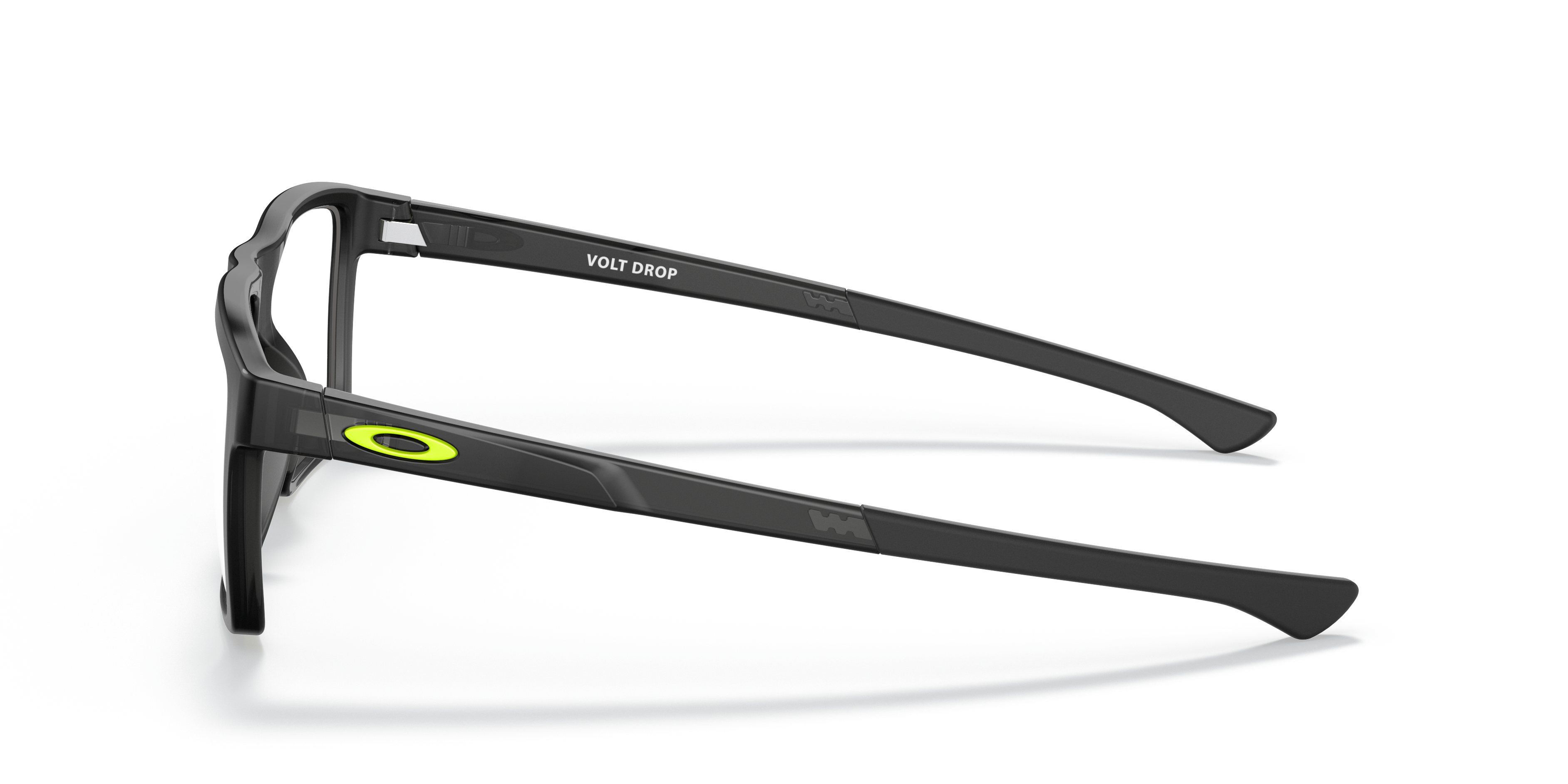 Volt Drop Inktzwart KunststofEyeglass Frames van B24, Zijaanzicht