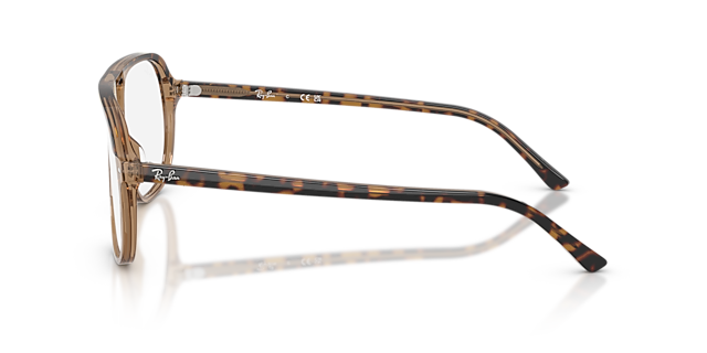 RB5698 Havana & Brown AcetatEyeglass Frames von B24, Seitenansicht