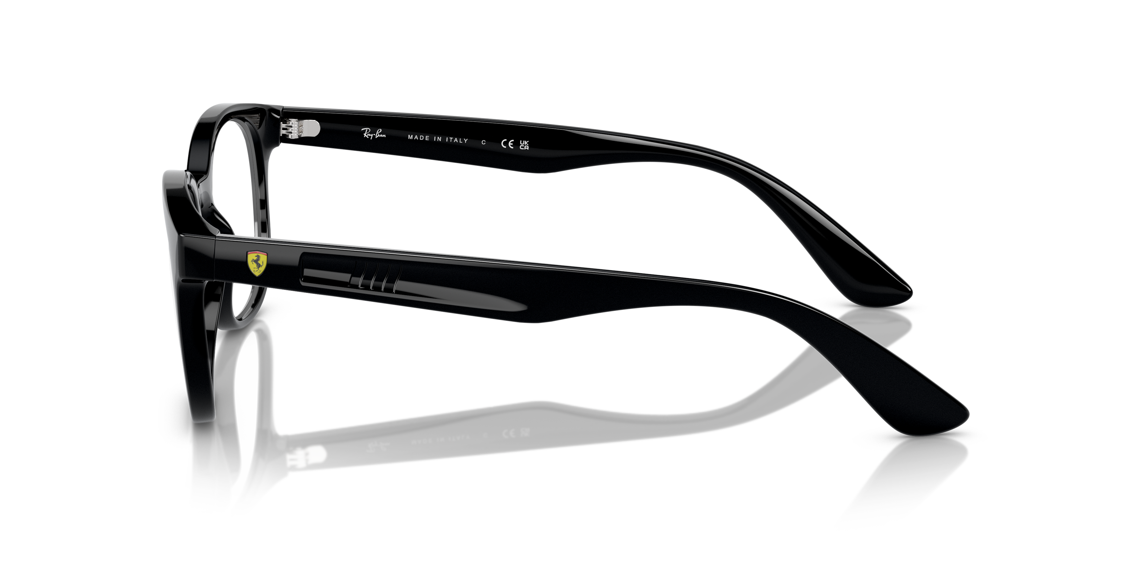 RB7231M Schwarz KunststoffEyeglass Frames von B24, Seitenansicht