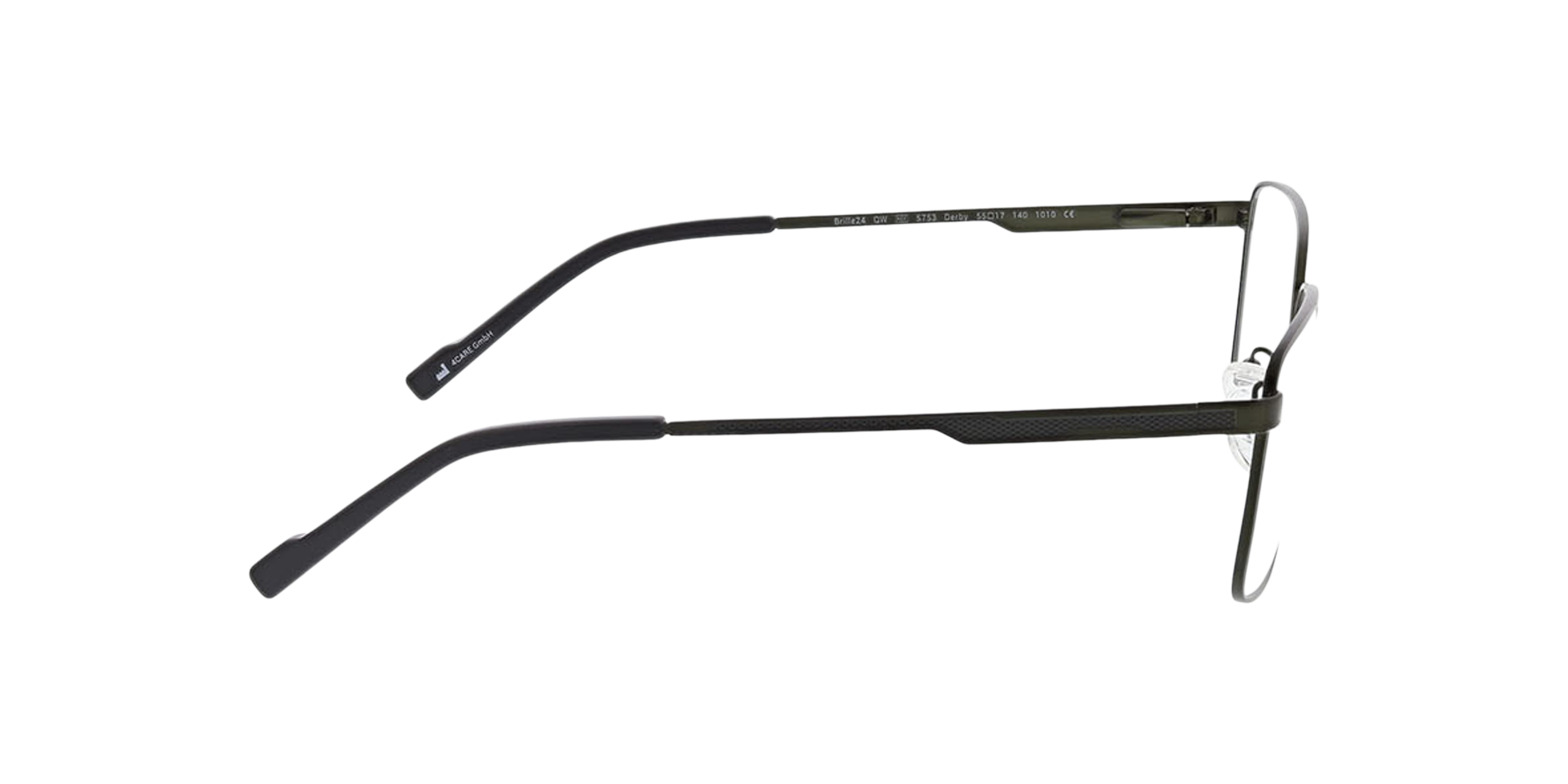 Derby Matt Green MetallEyeglass Frames von B24, Seitenansicht