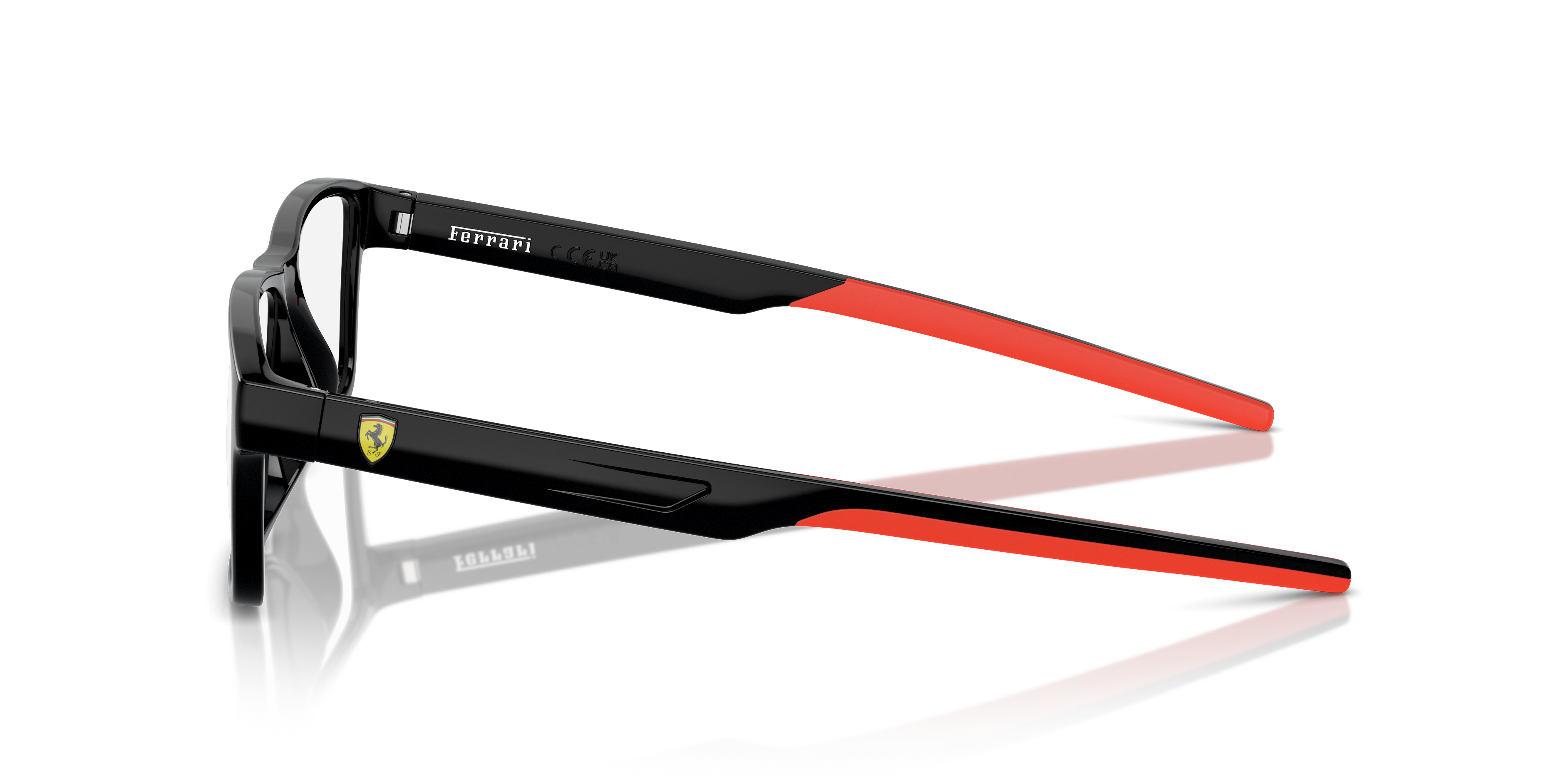 FZ8004U Schwarz KunststoffEyeglass Frames von B24, Seitenansicht