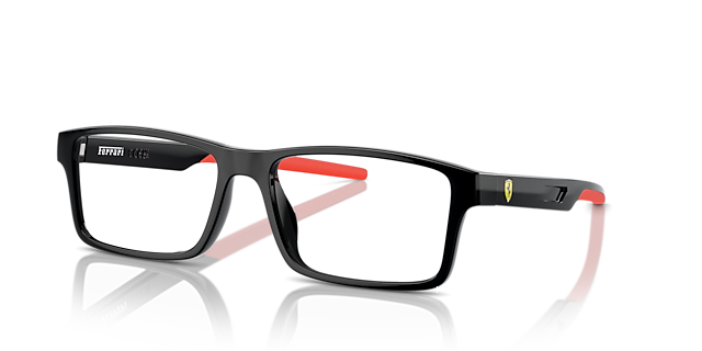 FZ8004U Schwarz KunststoffEyeglass Frames von B24, Dreiviertelansicht