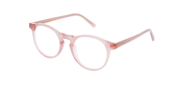 Sam Milky Dark Rose AcetatEyeglass Frames von B24, Dreiviertelansicht