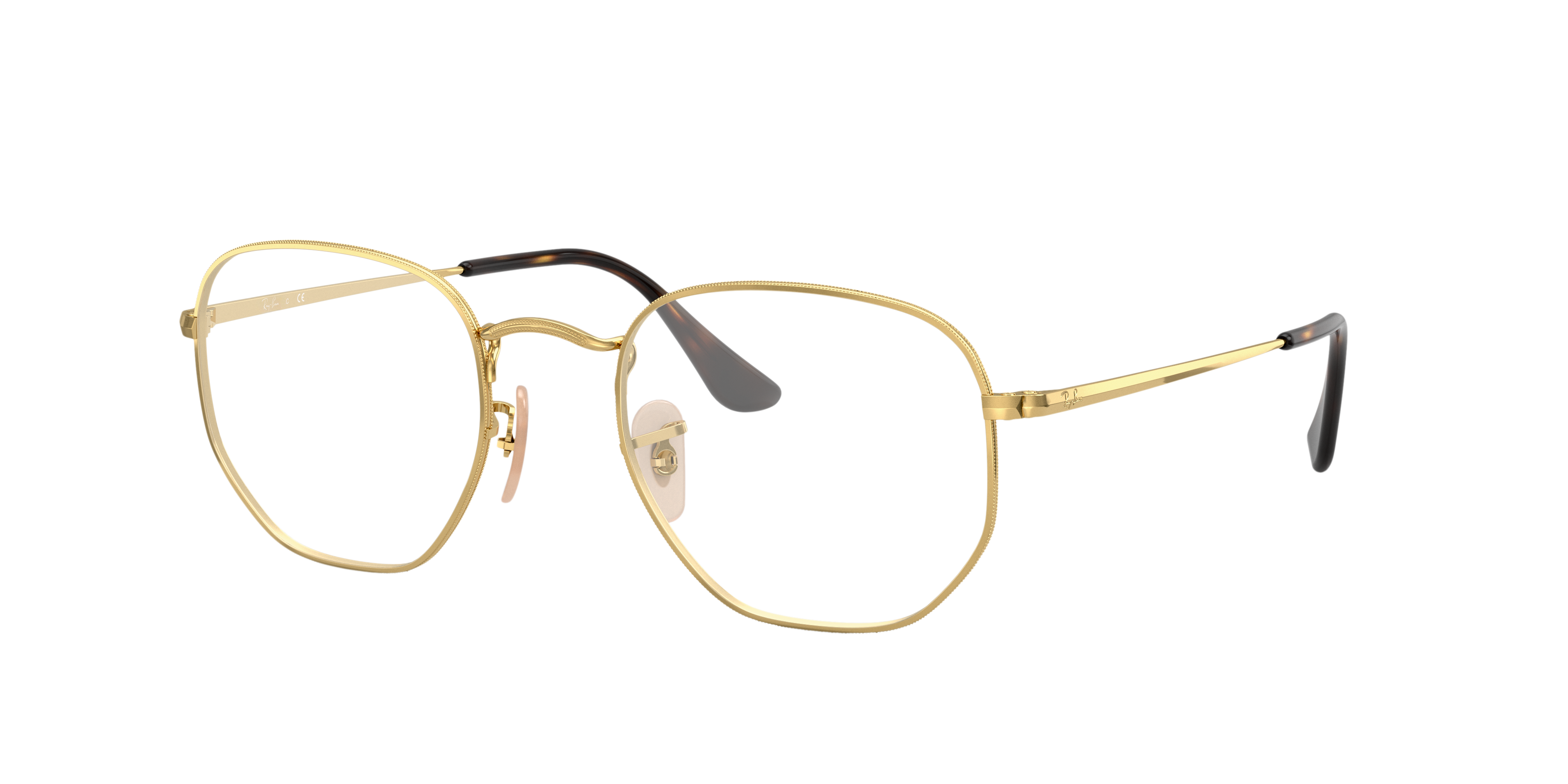 RB6448 Arista goud MetaalEyeglass Frames van B24, Hoekweergave