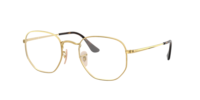 RB6448 Arista goud MetaalEyeglass Frames van B24, Hoekweergave