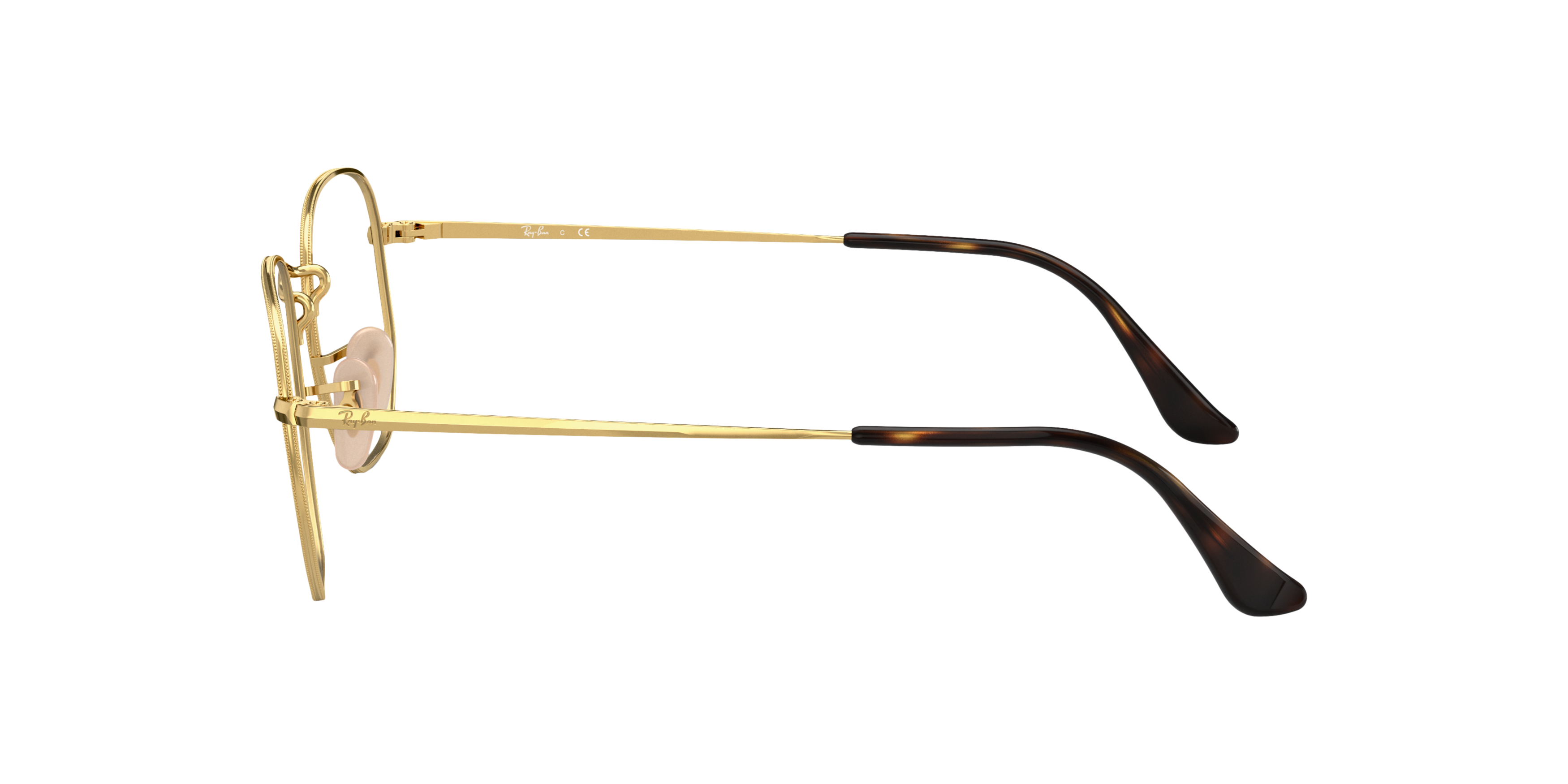 RB6448 Arista goud MetaalEyeglass Frames van B24, Zijaanzicht