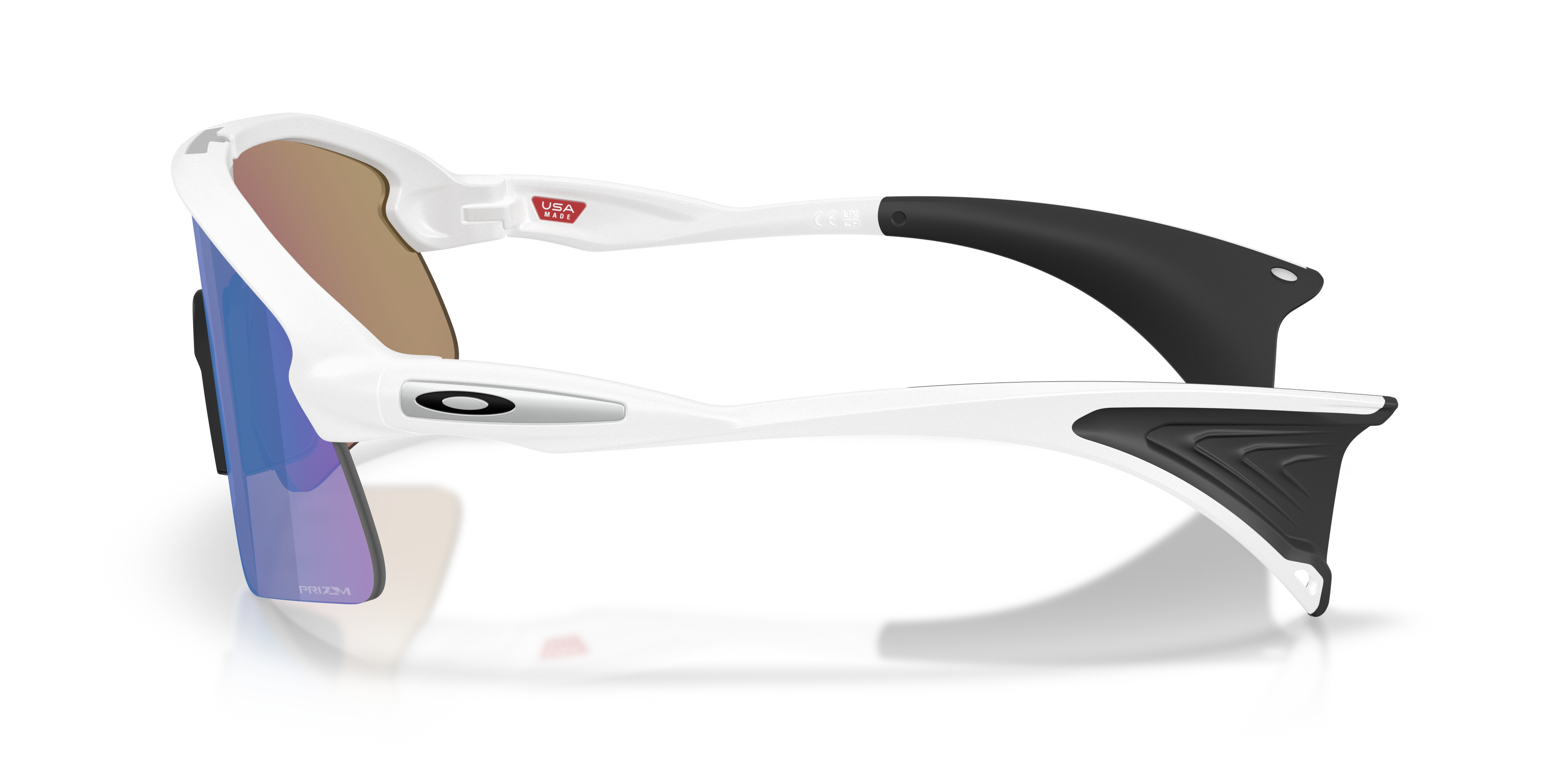 Stunt Devil S Matt Weiß KunststoffSunglass Frames von B24, Seitenansicht