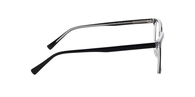 Baker Tweelagig zwart  &  kristal AcetaatEyeglass Frames van B24, Zijaanzicht