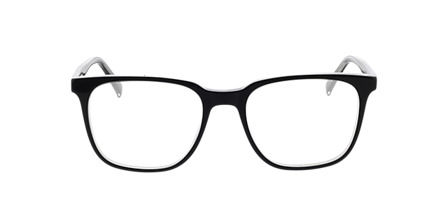 Baker Tweelagig zwart  &  kristal AcetaatEyeglass Frames van B24, Vooraanzicht