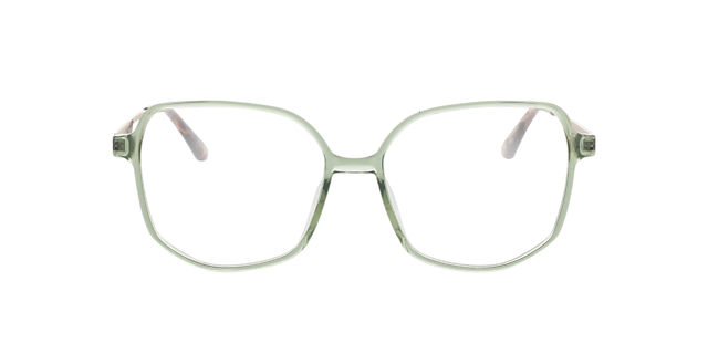 Utopia Crystal Green  &  Satin Gold KunststoffEyeglass Frames von B24, Vorderansicht