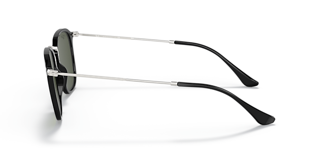 RB2448N Zwart KunststofSunglass Frames van B24, Zijaanzicht