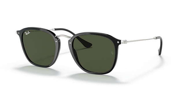 RB2448N Zwart KunststofSunglass Frames van B24, Hoekweergave