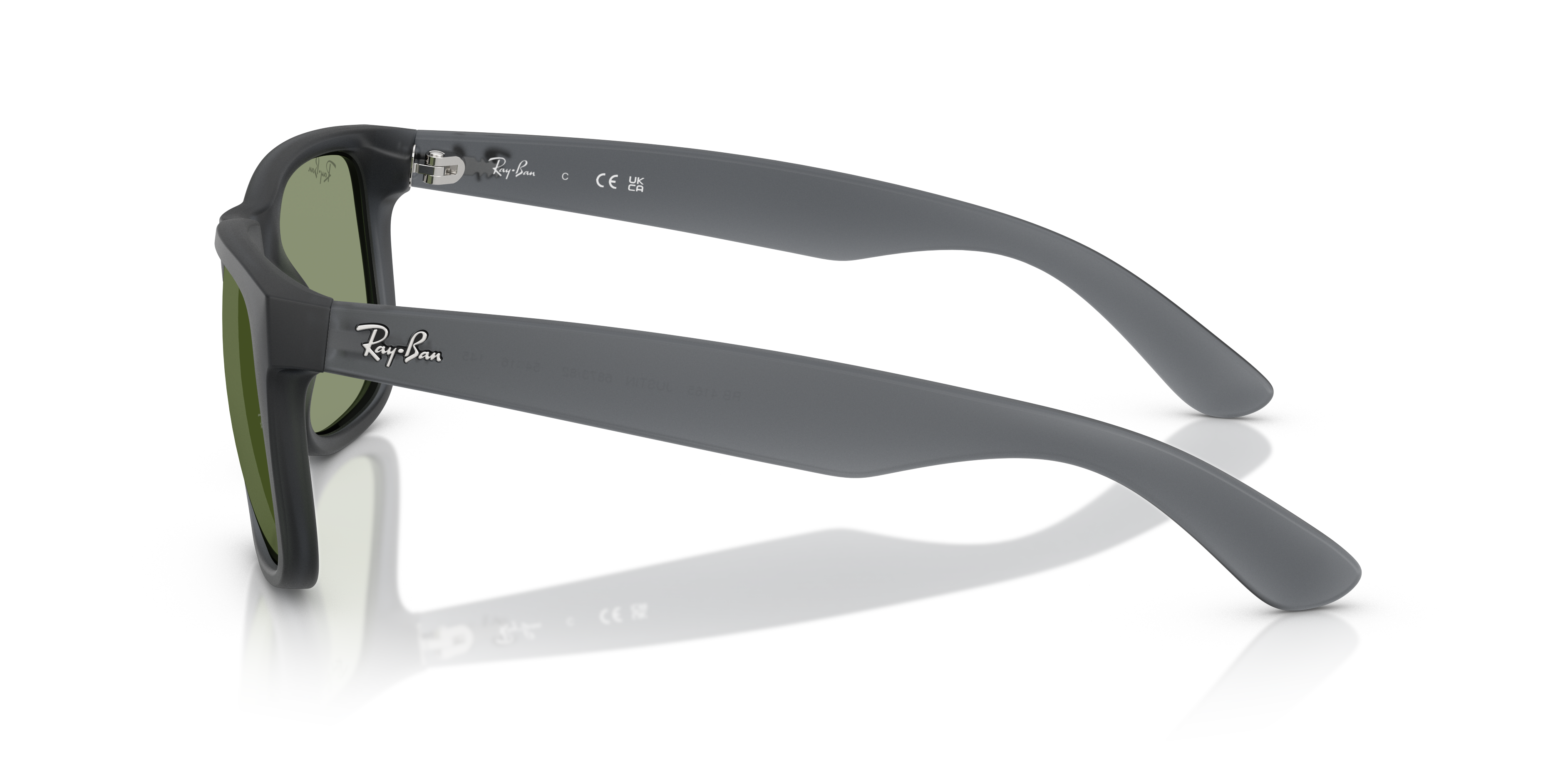 RB4165 Opaal grijs KunststofSunglass Frames van B24, Zijaanzicht