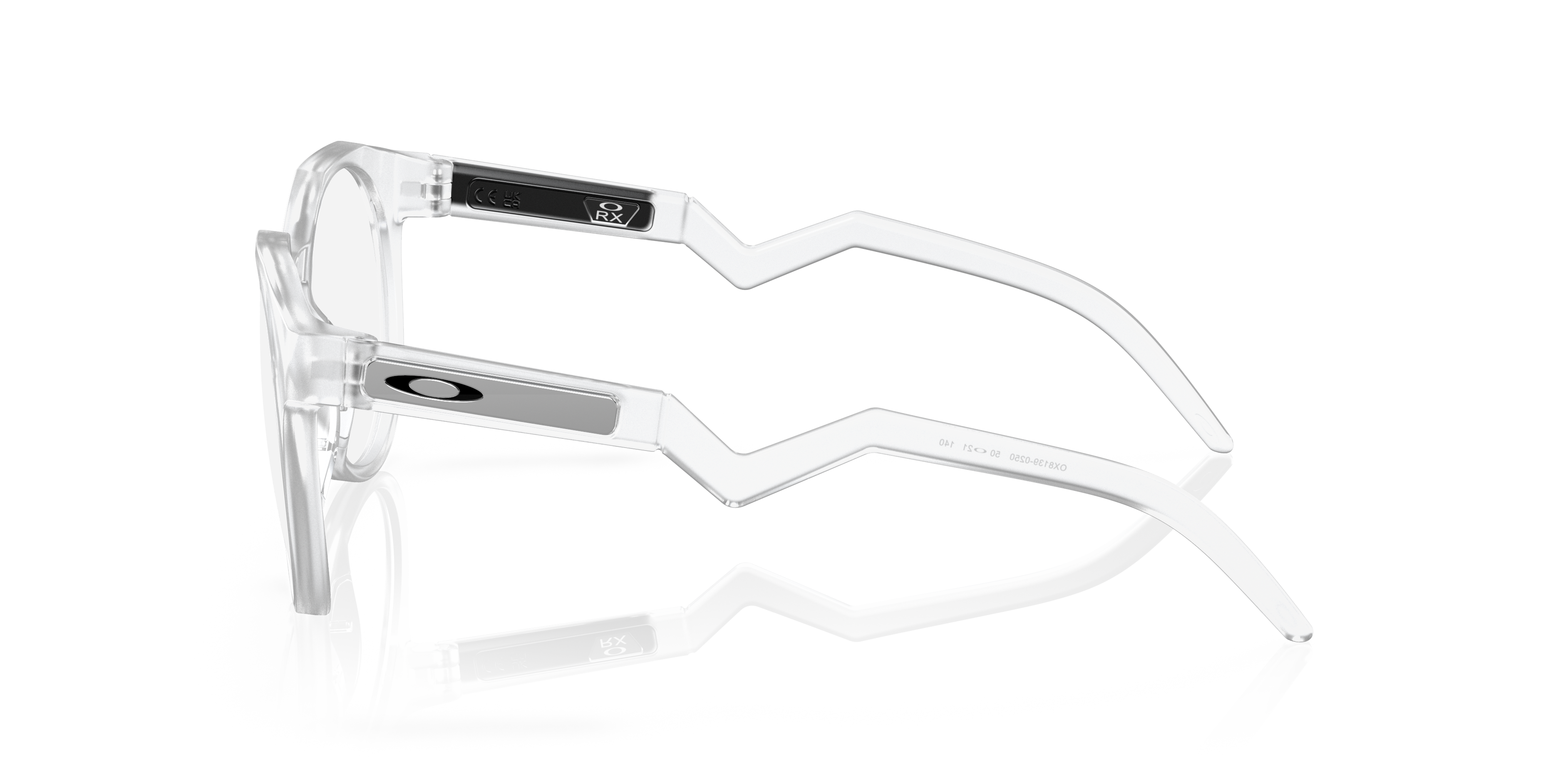 HSTN Matt transparent KunststoffEyeglass Frames von B24, Seitenansicht