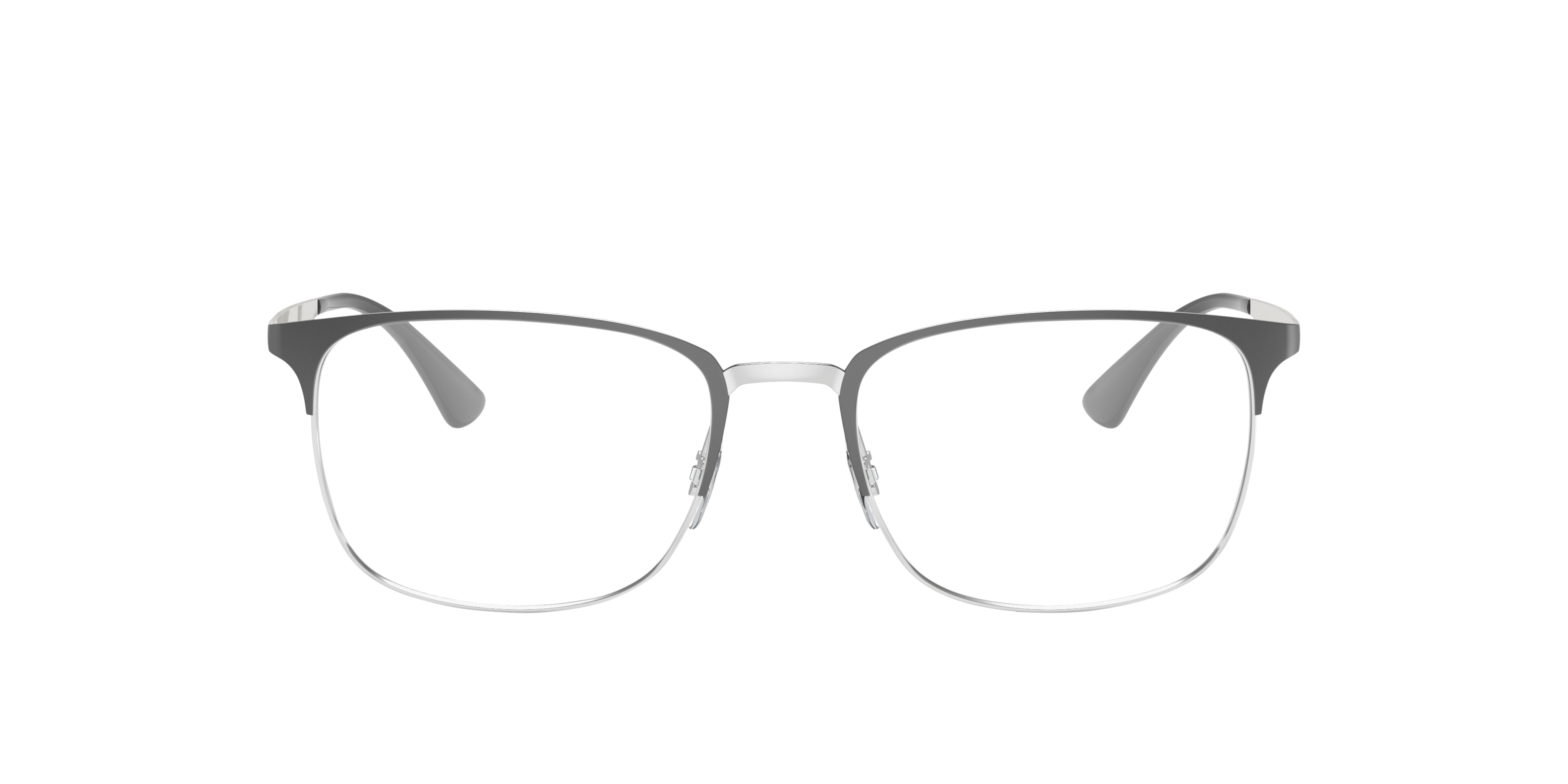 Ray-Ban 8053672915044 Grau Auf Silber/black On Silver/grey On Silver, Size: Large