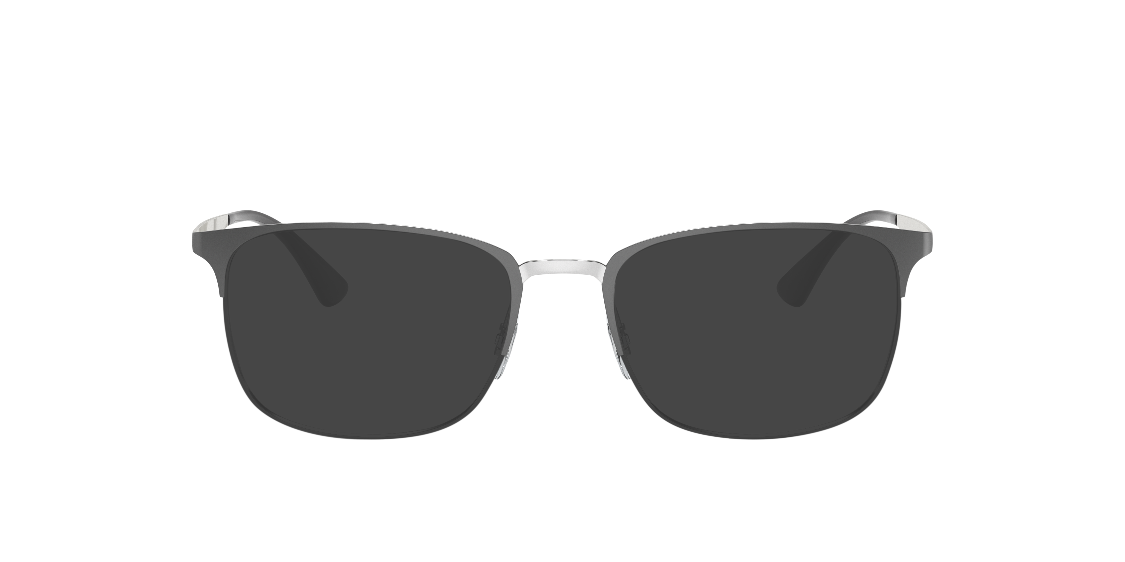 RB6421 Grau auf Silber MetallEyeglass Frames von B24, mit getönten Gläsern